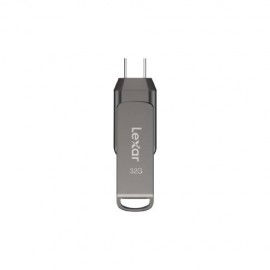 Lexar JumpDrive LJDD400032G-BNQNG unidad flash USB 32 GB USB Tipo C 3.2 Gen 1 (3.1 Gen 1) Gris
