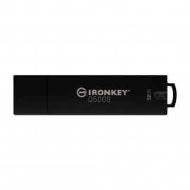 Kingston Technology IronKey D500S unidad flash USB 32 GB USB tipo A 3.2 Gen 1 (3.1 Gen 1) Negro