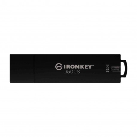 Kingston Technology IronKey D500S unidad flash USB 32 GB USB tipo A 3.2 Gen 1 (3.1 Gen 1) Negro
