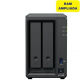 NAS Synology Diskstation DS725+/ 2 Bahías 3.5- 2.5/ 16GB DDR4/ Formato Torre