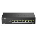 D-Link DMS-108P/E switch No administrado 2.5G Ethernet (100/1000/2500) Energía sobre Ethernet (PoE) Negro