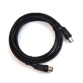 CABLE ANTENA PEPEGREEN NEGRO 1.8M M/H