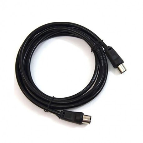 CABLE ANTENA PEPEGREEN NEGRO 1.8M M/H