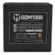NOX Hummer GDM 1000W GOLD unidad de fuente de alimentación 20+4 pin ATX ATX Negro