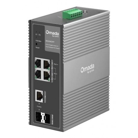 TP-Link IES206GPP switch Gestionado Gigabit Ethernet (10/100/1000) Energía sobre Ethernet (PoE) Negro