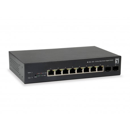 LevelOne GEP-1051 Gestionado L2/L3/L4 Gigabit Ethernet (10/100/1000) Energía sobre Ethernet (PoE) Negro