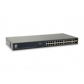 LevelOne GEP-2651 L3 Gigabit Ethernet (10/100/1000) Energía sobre Ethernet (PoE) Negro switch