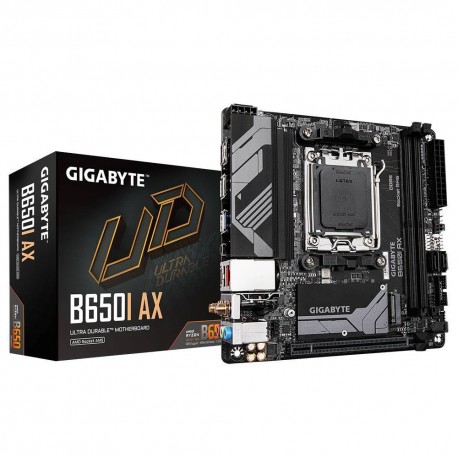 GIGABYTE B650I AX Placa base - AMD Ryzen serie 9000, VRM de 5+2+1 fases