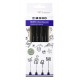 TOMBOW - Tombow WS-EFL-H-B-4P rotulador de punta fina Fuerte Negro 4 pieza(s) - 273610042