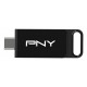 PNY Elite unidad flash USB 64 GB USB Tipo C 3.2 Gen 1 (3.1 Gen 1) Negro