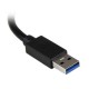StarTech.com Hub USB 3.0 de Aluminio con Cable - Concentrador de 3 Puertos USB con Adaptador de Red Ethernet Gigabit ST3300GU3B