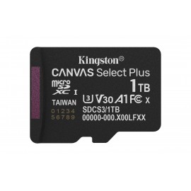 Kingston Technology 1TB micSDXC Canvas Select Plus Gen3 150R A1 (Adaptador de SD no incluido)