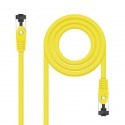 Nanocable Cable de Red Latiguillo Cat.8.1 2GHz LSZH SSTP AWG26, Amarillo, 2 m