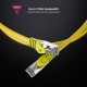 Nanocable Cable de Red Latiguillo Cat.8.1 2GHz LSZH SSTP AWG26, Amarillo, 2 m