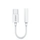 Savio AK-51 cable de audio 0,11 m 3,5mm USB Tipo C Blanco