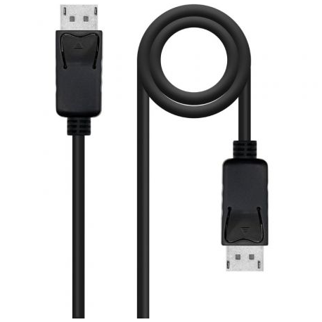 Cable DisplayPort 1.4 8K Nanocable 10.15.2805/ DisplayPort Macho - DisplayPort Macho/ 5m/ Certificado/ Negro