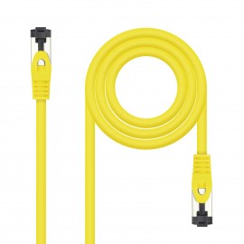 Nanocable Cable de Red Latiguillo Cat.8.1 2GHz LSZH SSTP AWG26, Amarillo, 25 cm