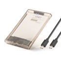 Ewent EW7068 caja para disco duro externo Caja externa para unidad de estado sólido (SSD) Transparente 2.5''