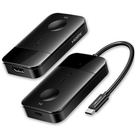 Adaptador/Transmisor de vídeo inalámbrico USB Tipo-C - HDMI Vention ADOBB/ 60W