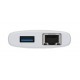 D-Link DUP-A01 hub de interfaz USB 3.2 Gen 1 (3.1 Gen 1) Type-C 10000 Mbit/s Blanco