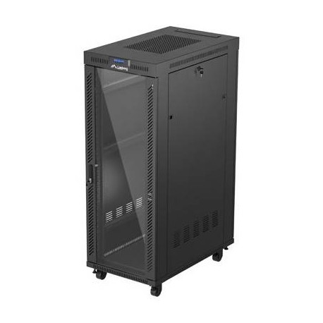 Lanberg FF01-6032-12BL armario rack 32U Bastidor para instalación en suelo Negro