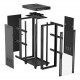Lanberg FF01-6032-12BL armario rack 32U Bastidor para instalación en suelo Negro