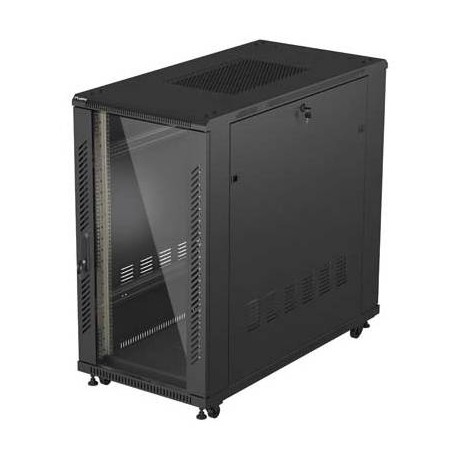 Lanberg FF01-6222-12B armario rack 22U Rack o bastidor independiente Negro