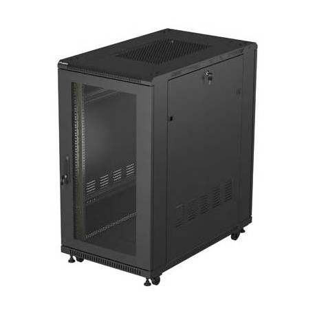 Lanberg FF01-6022-23B armario rack 22U Rack o bastidor independiente Negro