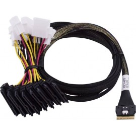 Microchip Technology 2305400-R cable Serial Attached SCSI (SAS) 0,8 m Negro, Multicolor