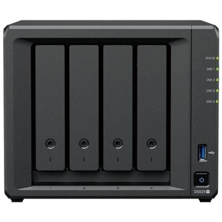 NAS Synology Diskstation DS925+/ 4 Bahías 3.5- 2.5/ 8GB DDR4/ Formato Torre
