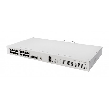 Mikrotik CRS418-8P-8G-2S+RM Cloud Router/Sw L2/L3 Gigabit Ethernet (10/100/1000) Energía sobre Ethernet (PoE) 1U