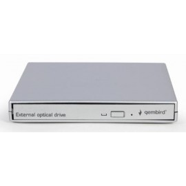 Gembird DVD-USB-021-SV unidad de disco óptico Interno DVD±RW Plata
