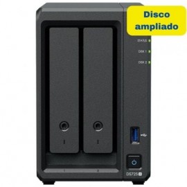NAS Synology Diskstation DS725+/ 2 Bahías 3.5- 2.5/ 4GB DDR4/ 8TB/ Formato Torre