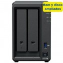 NAS Synology Diskstation DS725+/ 2 Bahías 3.5- 2.5/ 8GB DDR4/ 8TB/ Formato Torre