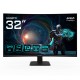 GIGABYTE GS32QCA 31.5'' Monitor Curvo para Gaming QHD - 2560 x 1440, 180Hz