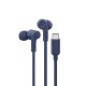Belkin SoundForm Auriculares Alámbrico Dentro de oído Música/uso diario USB Tipo C Azul