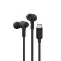 Belkin SoundForm Auriculares Alámbrico Dentro de oído Música/uso diario USB Tipo C Negro