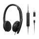 Lenovo 4XD1M39028 auricular y casco Auriculares Alámbrico Diadema USB Tipo C Negro