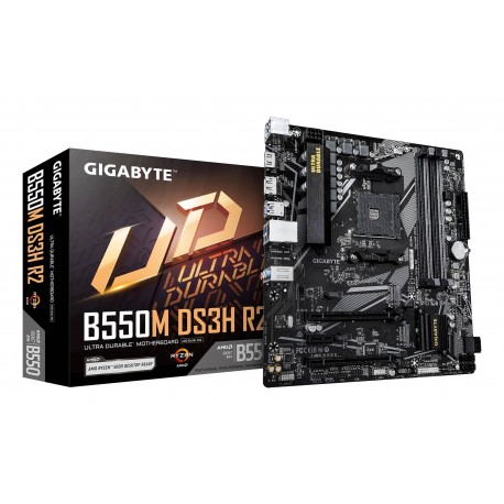 GIGABYTE B550M DS3H R2 Placa base - Procesadores AMD Ryzen 5000, VRM