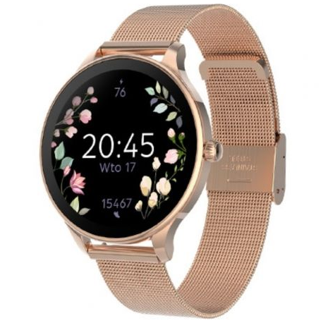 Smartwatch Forever Velora SB-306/ Notificaciones/ Frecuencia Cardíaca/ Oro Rosa