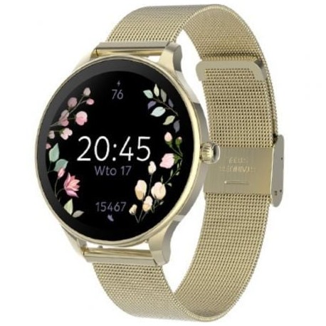 Smartwatch Forever Velora SB-306/ Notificaciones/ Frecuencia Cardíaca/ Oro
