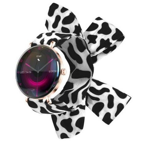 Forever Smartwatch Lucca SB-370/ Notificaciones/ Frecuencia Cardiaca/ Oro Rosa/ Incluye Correa Moteada