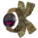 Forever Smartwatch Lucca SB-370/ Notificaciones/ Frecuencia Cardiaca/ Oro Rosa/ Incluye Correa Leopardo