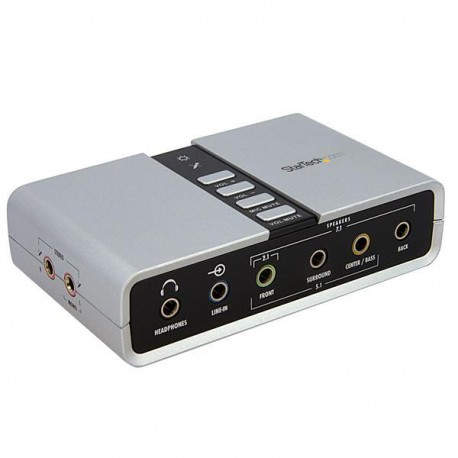 StarTech.com Tarjeta de Sonido 7,1 USB Externa Adaptador Conversor puerto SPDIF Audio Digital  ICUSBAUDIO7D