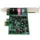 StarTech.com Tarjeta de sonido PCI Express con sonido envolvente de 7.1 canales 24bit 192 kHz PEXSOUND7CH