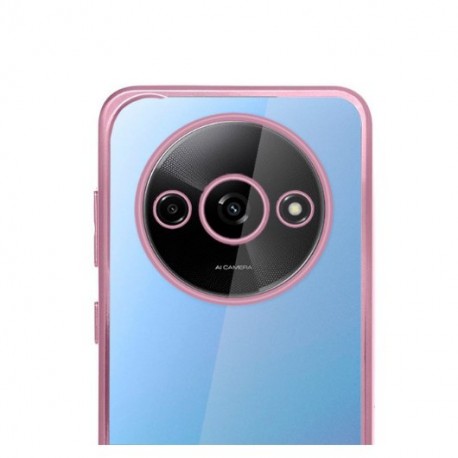 FUNDA COOL XIAOMI REDMI A3 BORDE METALIZADO ROSA