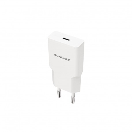 Nanocable Cargador USB-C/PD 30W, Blanco