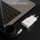 Nanocable Cargador 2xUSB-C/PD 20W, Blanco