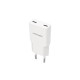 Nanocable Cargador 2xUSB-C/PD 30W, Blanco