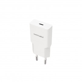 Nanocable Cargador USB-C/PD 25W, Blanco